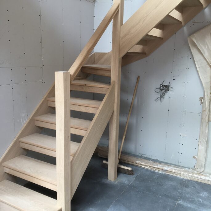 Staircase being fitted