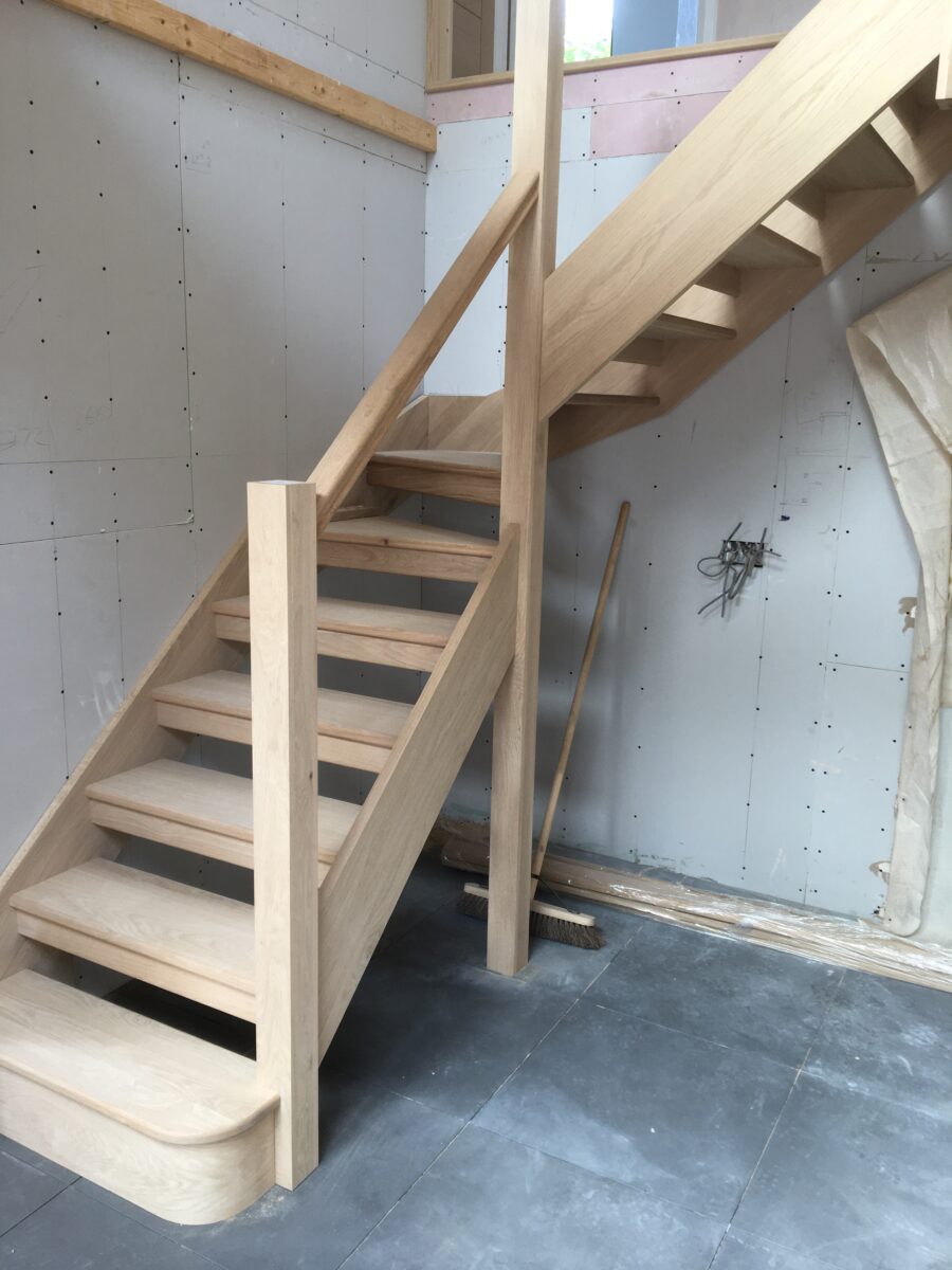 Staircase being fitted
