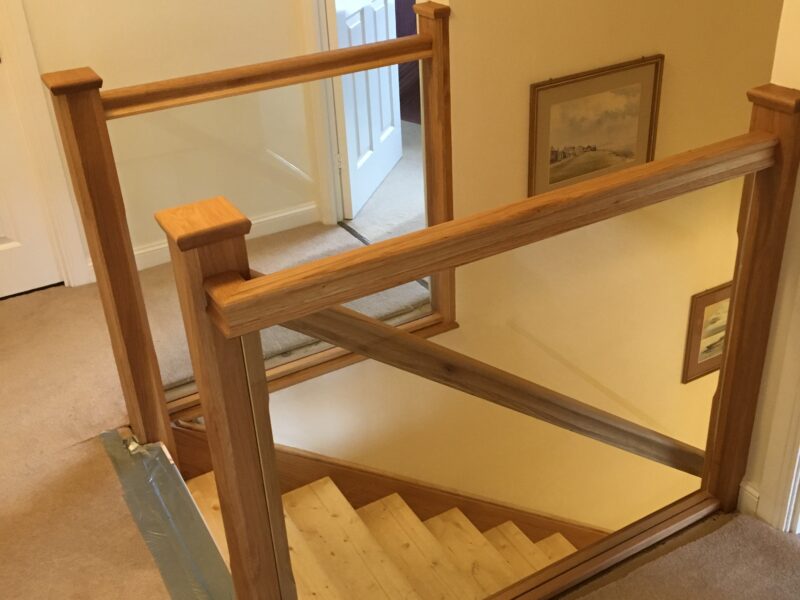 Glass staircase