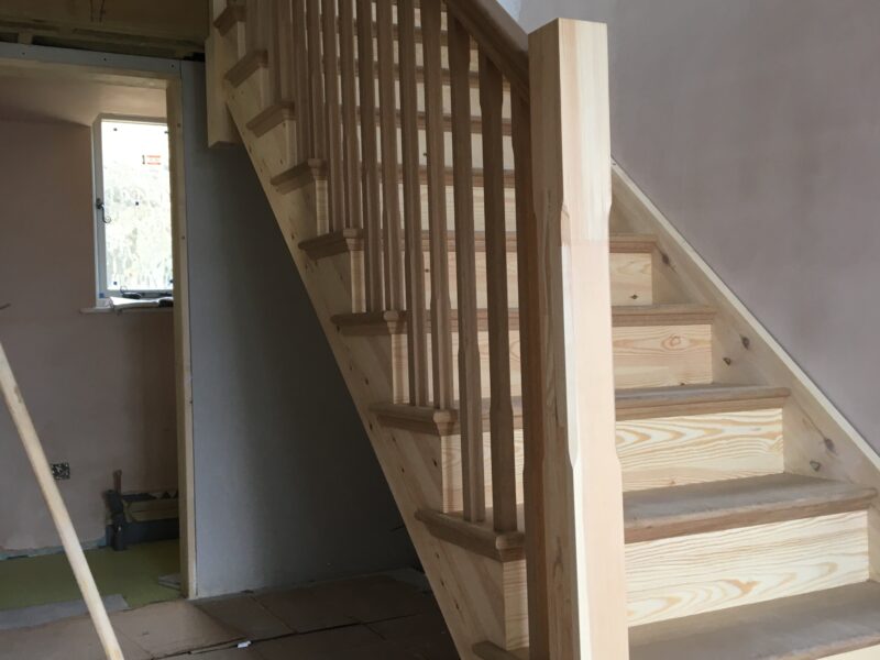 Staircase with balustrade