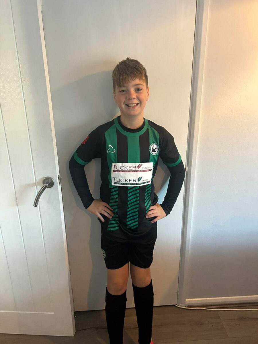 New football kit for Andover new street under 11s